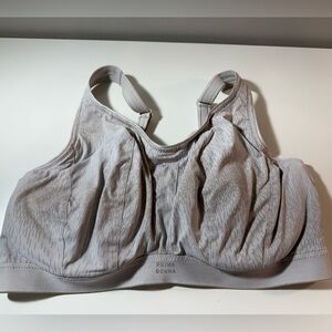 Prima Donna Sport The Game Underwire Bra 34G Full Coverage Grey / Beige